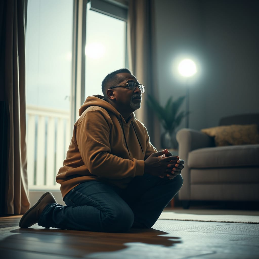 Black Man Praying